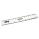 6''/15cm Clear Plastic Ruler