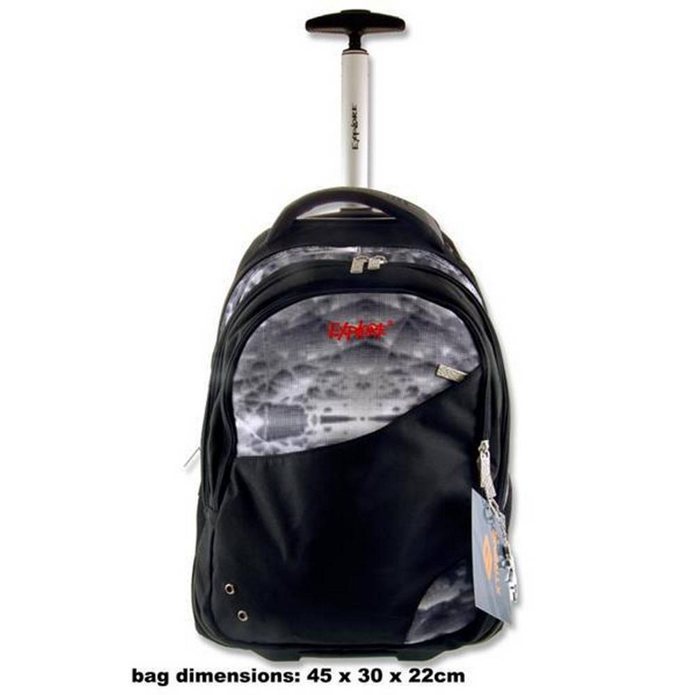 Explore Trolley Backpack - Crystal & Black