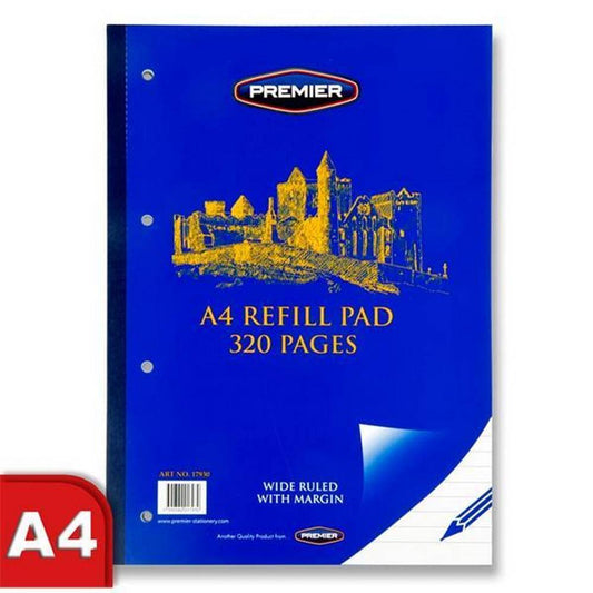 Premier A4 320pg Refill Pad - Side Bound