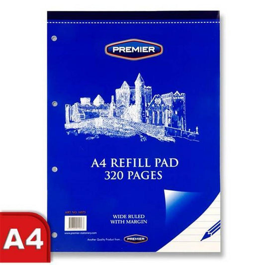Premier A4 320pg Refill Pad - Top Bound