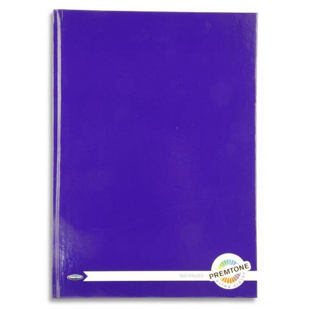 Premier Premtone A4 160pg Hardcover Notebook - Ultra Violet