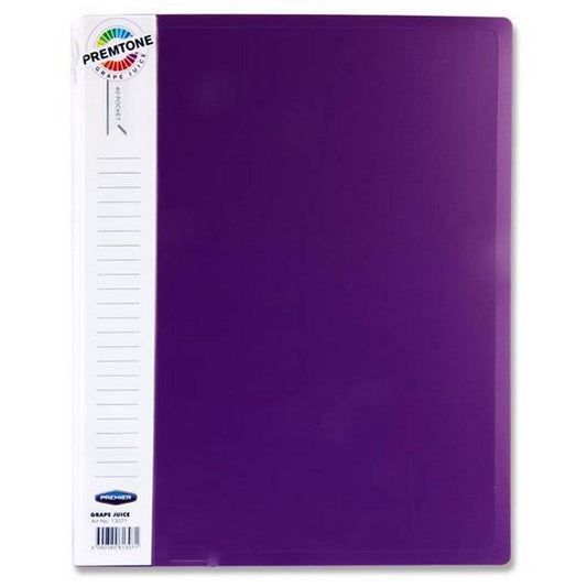 Premier Premtone A4 40 Pocket Display Book - Grape Juice