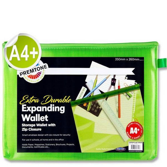 Premier Premtone A4+ Extra Durable Mesh Wallet - Caterpillar Green