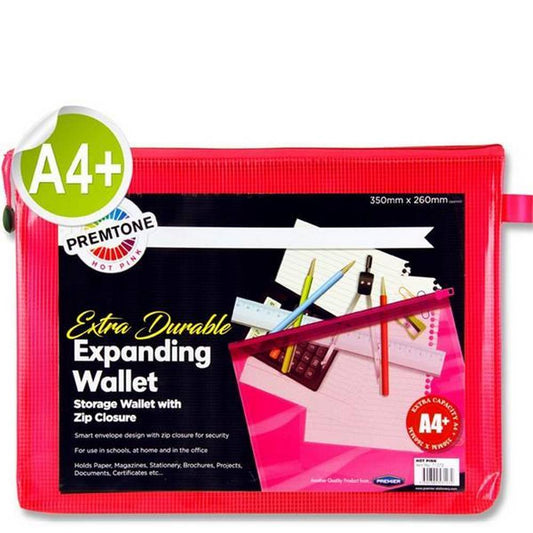 Premier Premtone A4+ Extra Durable Mesh Wallet - Hot Pink
