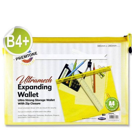 Premier Premtone B4+ Ultramesh Expanding Wallet - Sunshine Yellow