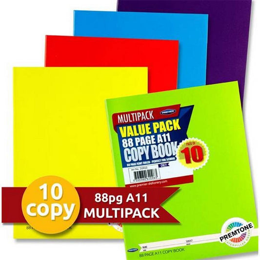 Premier Premtone Packet of 10 X 88 page A11 Copy Books