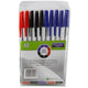 Ball Point Pen (5 Blue, 3 Black 2 Red) - Pack of 10