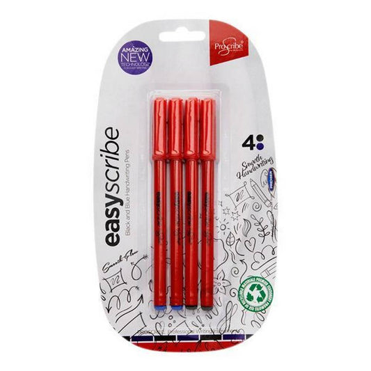 ProScribe - Handwriting Pens - 2 Blue + 2 Black