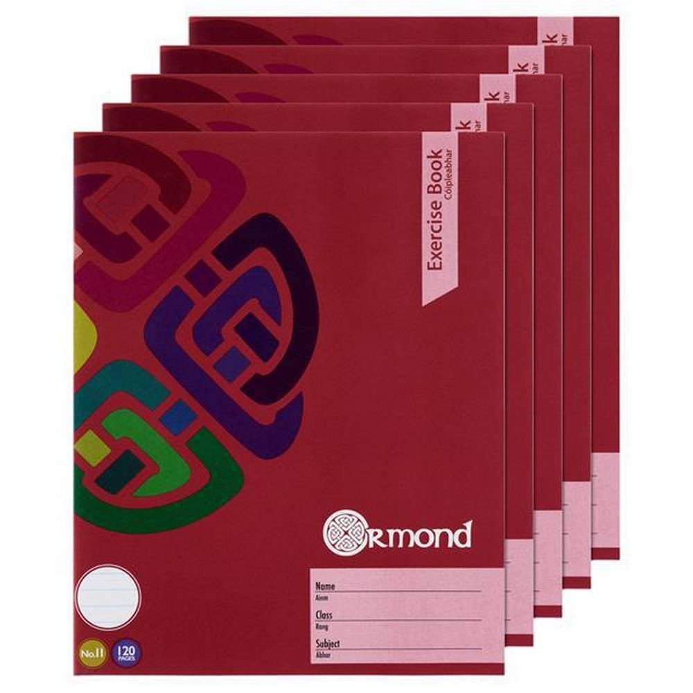 Ormond - Exercise Copy - No. 11 - 120 Page - Pack of 10