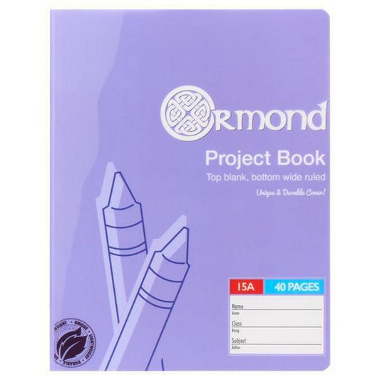 Ormond 40 Page No.15a Durable Cover Project Book