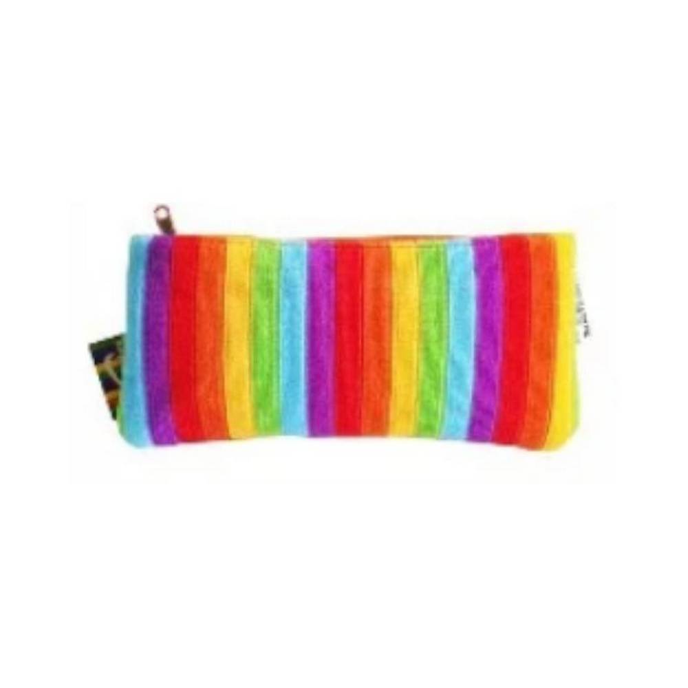 Bright Stripe Flat Pencil Case