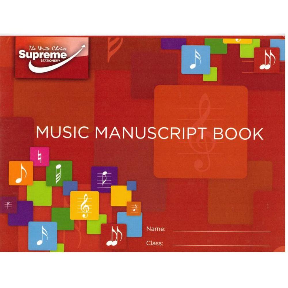 Music Manuscript Book