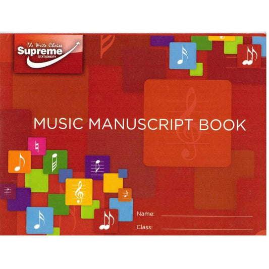 Music Manuscript Book