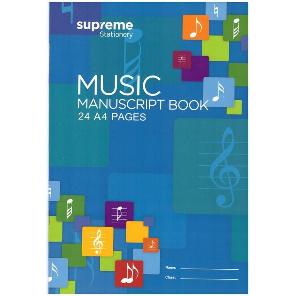 Music Manuscript Book - A4