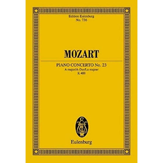 MOZART CONCERTO NO.23 - A MAJOR - PIANO & ORCHESTRA