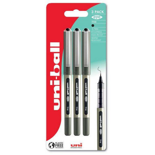 Uni-Ball - 157 Eye Fine 3 Pack - Black