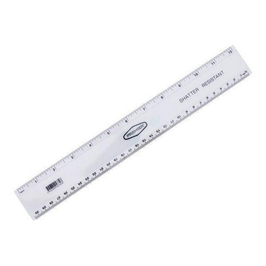Shatter Resistant Ruler 12" / 30cm