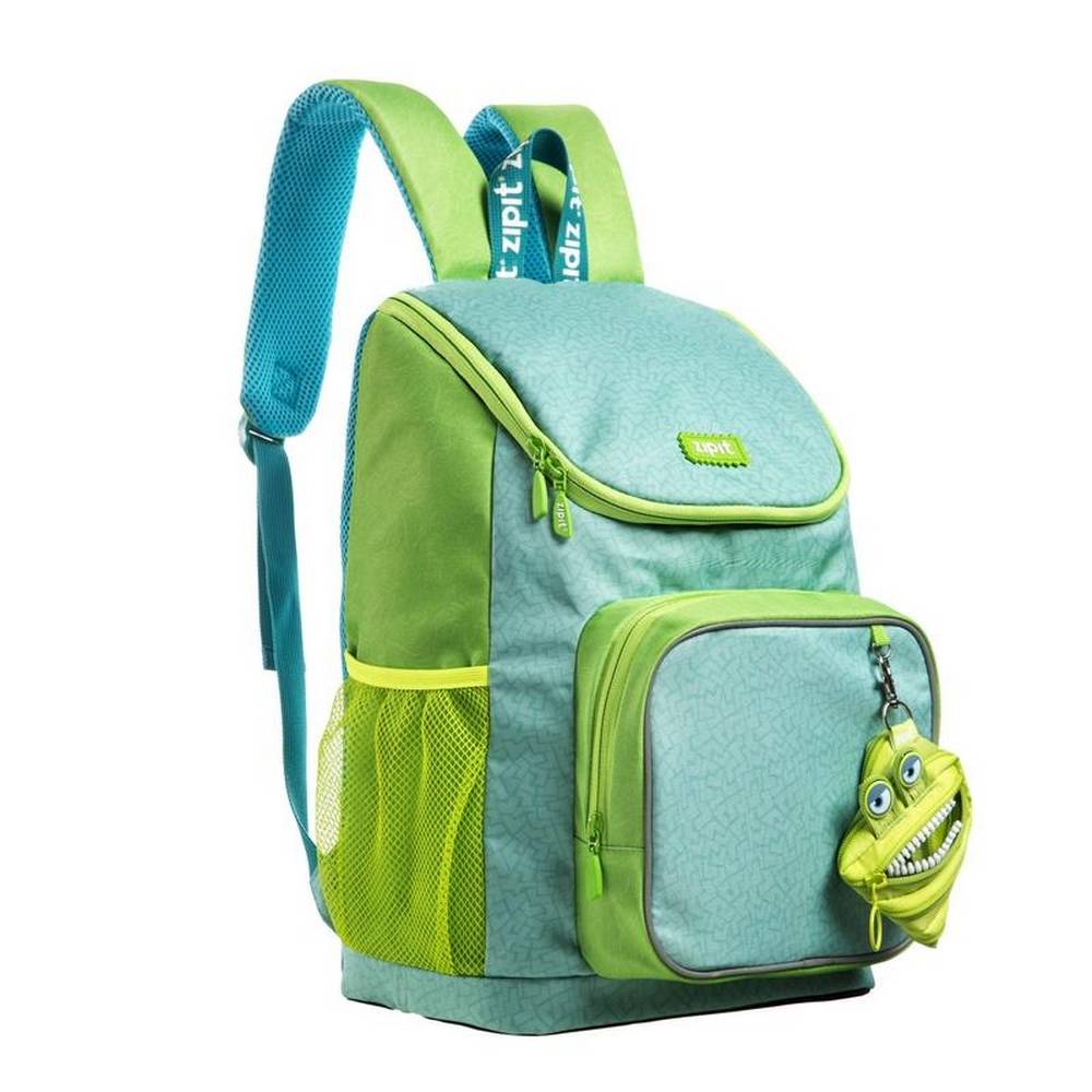 Zipit - Green Premium Backpack + Free Mini Pouch
