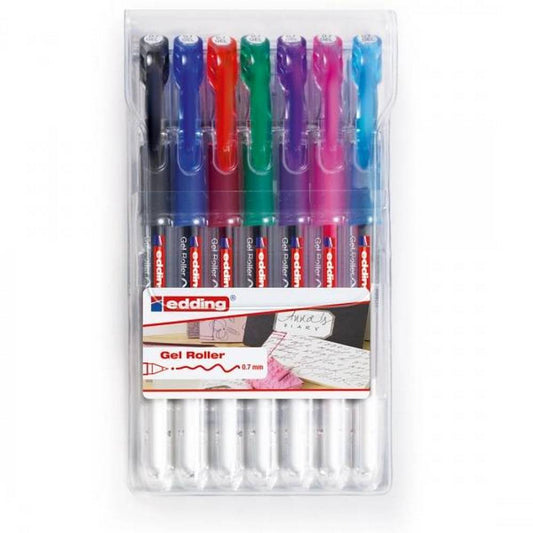 edding 2185 - Set of 7 Gel Ink Pens