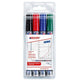 edding 250 - Wallet of 4 Whiteboard Markers