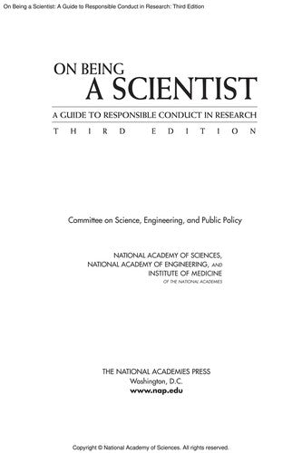 On being a scientist