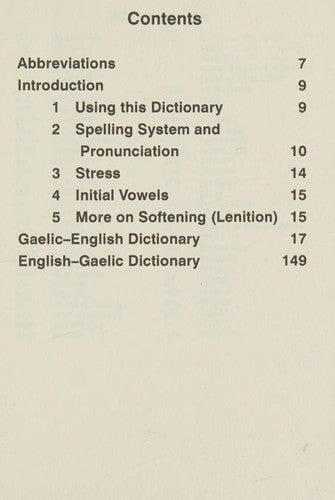 Gaelic-English English-Gaelic Dictionary