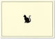 Note Card Black Cat