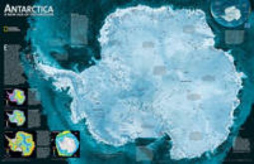 Picture of Antarctica Satellite, Laminated