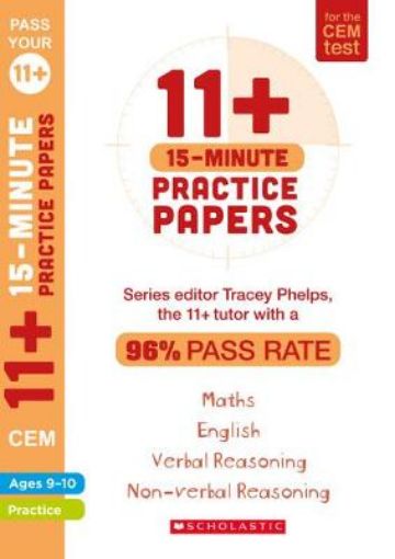 Picture of 11+ 15-Minute Practice Papers for the CEM Test Ages 9-10
