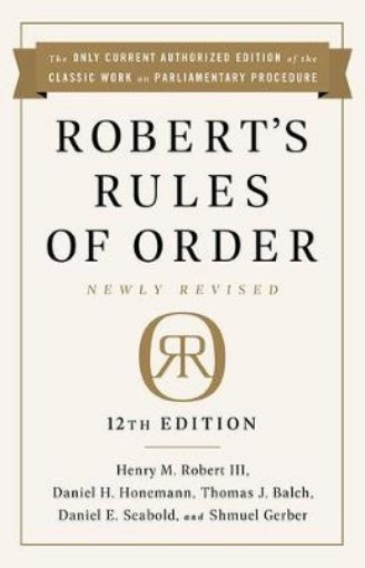 Picture of Robert's Rules of Order Newly Revised, 12th edition