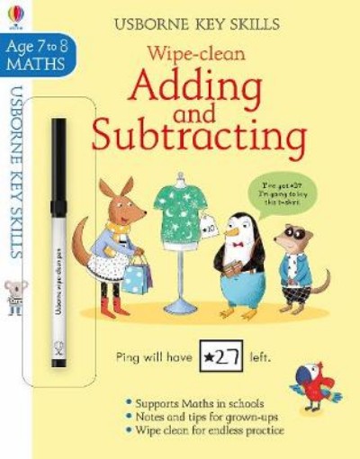Picture of Wipe-Clean Adding and Subtracting 7-8