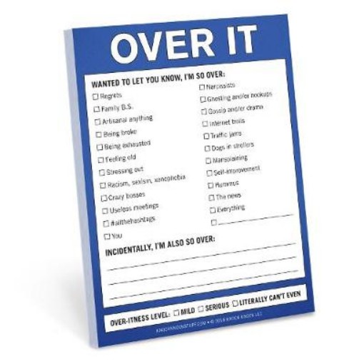 Picture of Knock Knock Over It Nifty Note