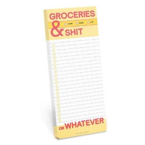 Picture of Knock Knock Groceries and Shit Make-a-List Pads
