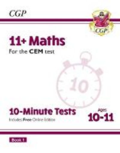 Picture of 11+ CEM 10-Minute Tests: Maths - Ages 10-11 Book 1 (with Online Edition)