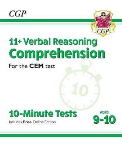 Picture of 11+ CEM 10-Minute Tests: Comprehension - Ages 9-10 (with Online Edition)