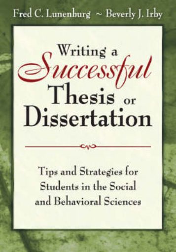 Picture of Writing a Successful Thesis or Dissertation