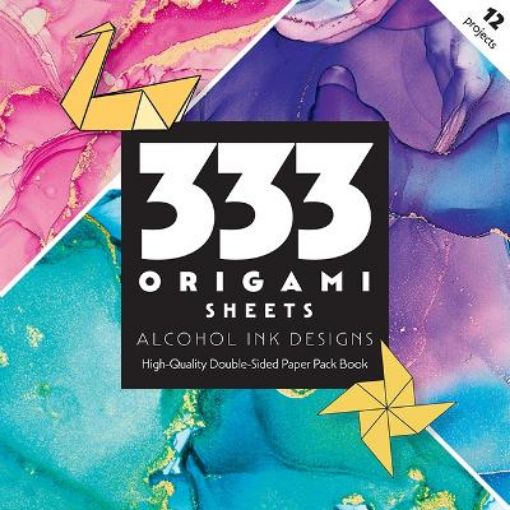 Picture of 333 Origami Sheets Alcohol Ink Designs
