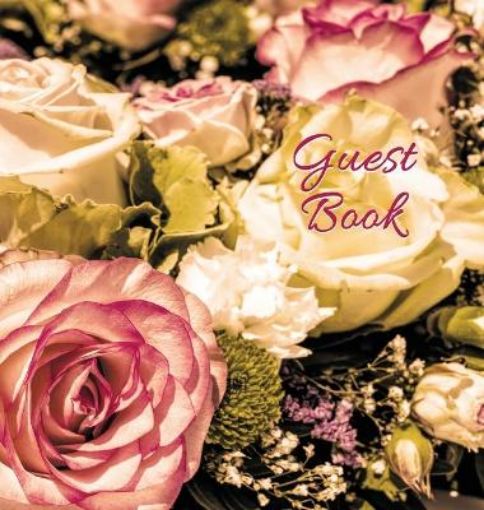 Picture of Wedding Guest Book (HARDCOVER) for Wedding Ceremonies, Anniversaries, Special Events & Functions, Commemorations, Parties.