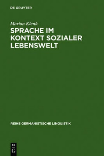 Picture of Sprache im Kontext sozialer Lebenswelt
