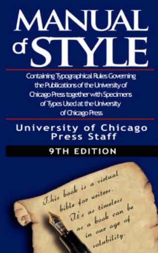 Picture of Chicago Manual of Style by University