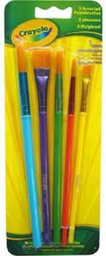 Picture of CRAYOLA Paintbrushes - Assorted Sizes 5 pack