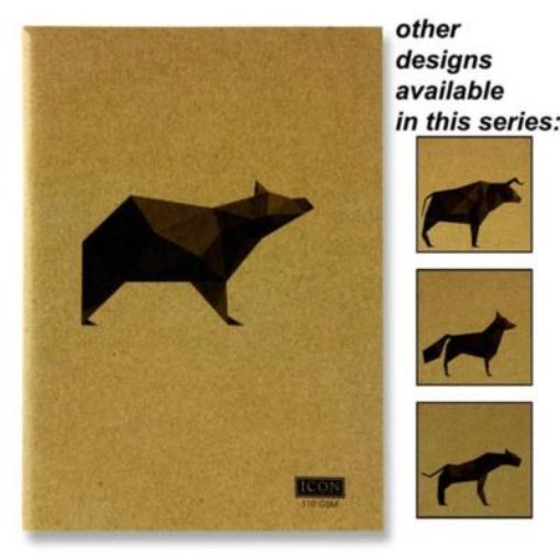 Picture of Icon A5 180pg kraft sketch book animal