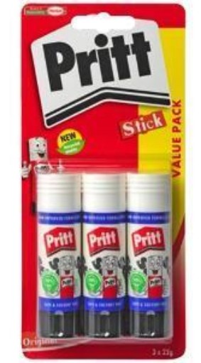 Picture of Pritt Stick 22g Triple Pack