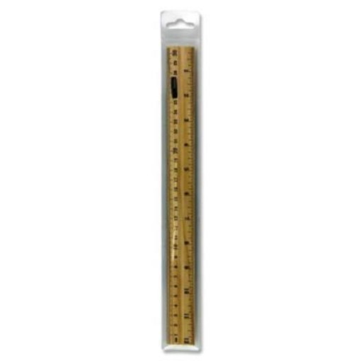 Picture of Student Solutions 30cm Wooden Ruler