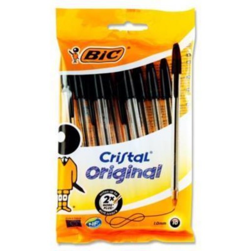 Picture of Bic Cristal Ballpoint Pens - Black 10 pack