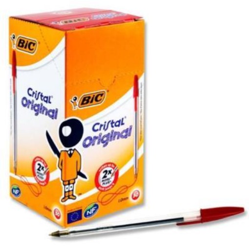 Picture of BIC - Cristal Medium Ballpoint Pen - Red