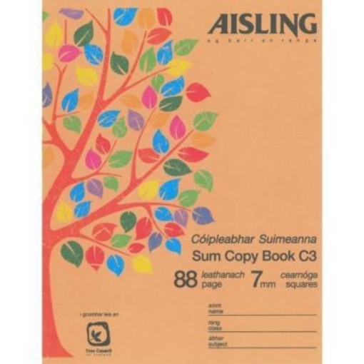 Picture of Aisling Sum Copybook 88 Page 7mm Squares