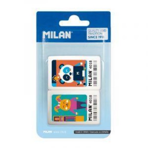 Picture of Milan Novelty Erasers 2 pack