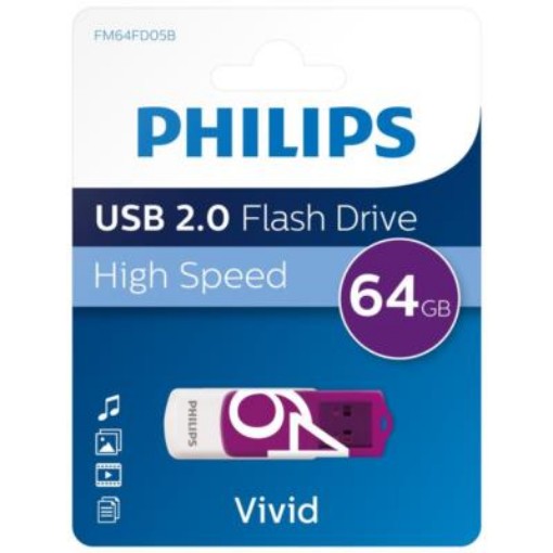 Picture of PHILIPS VIVID USB STICK 64G