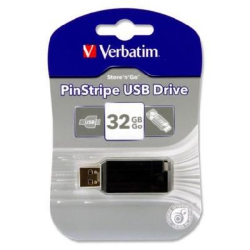 Picture of Verbatim Pinstripe Usb Drive - 32gb